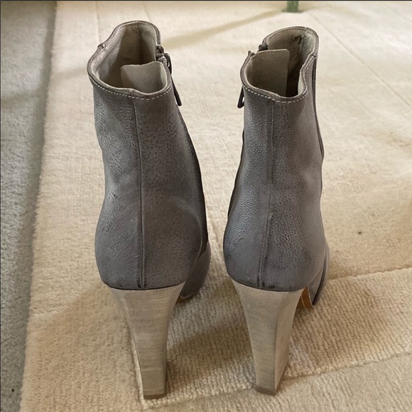 All Saints grey high heel open toe Maverick boots - Picture 3 of 3